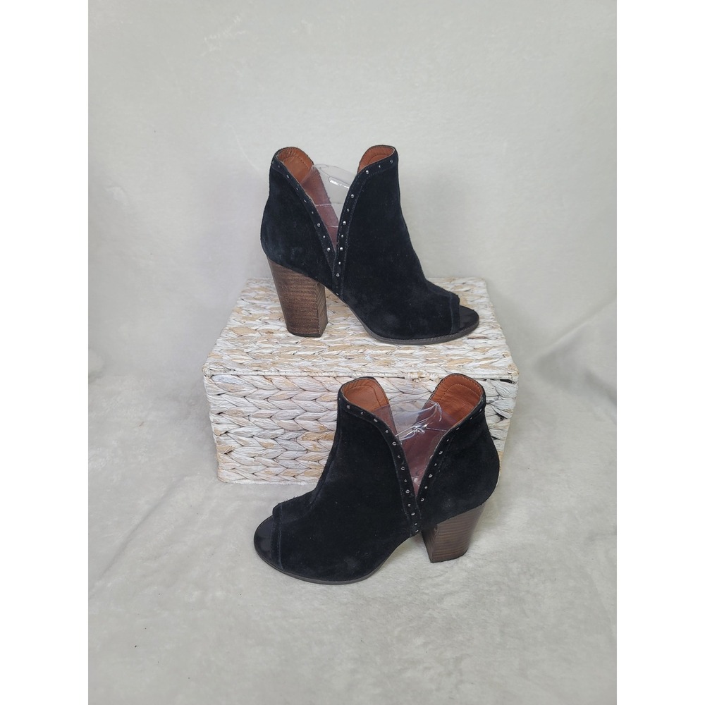 Lucky‎ Brand Boho Chic Bootie Ankle Preforated Elf Boots Party Black Size 7.5